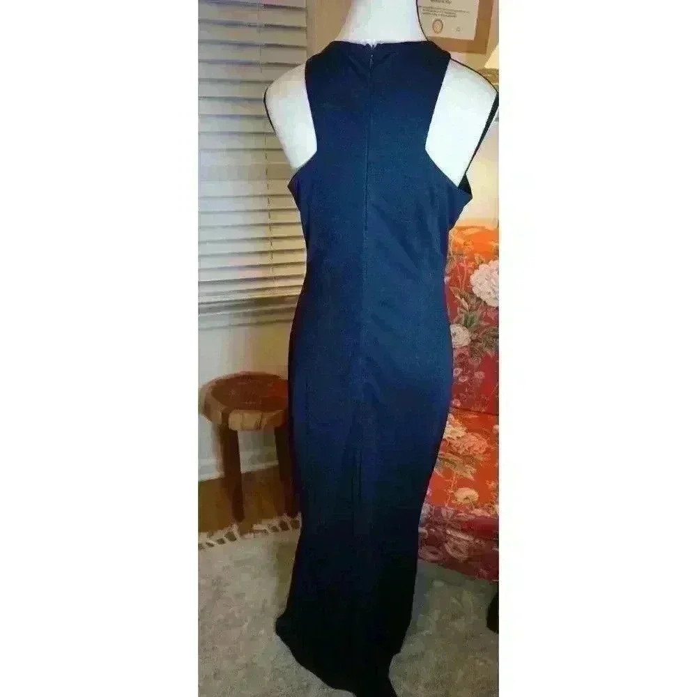 NWT Misguided Racer Neck Floor-Length Evening Gown, US 8 - Picture 10 of 15
